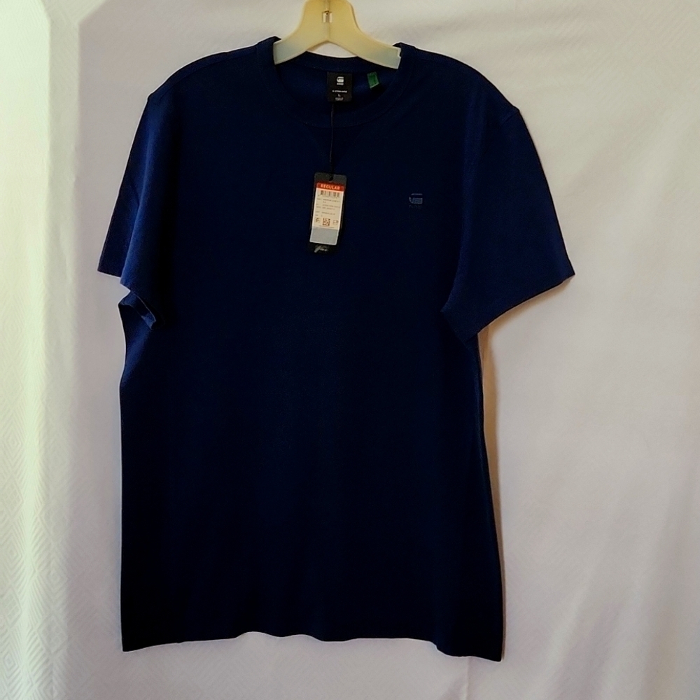 G-RAW Men's  Black Loose Jersey Shirt is Brand New
